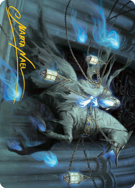 Patrician Geist Art Card (Gold-Stamped Signature) [Innistrad: Midnight Hunt Art Series] | Lots Moore NSW