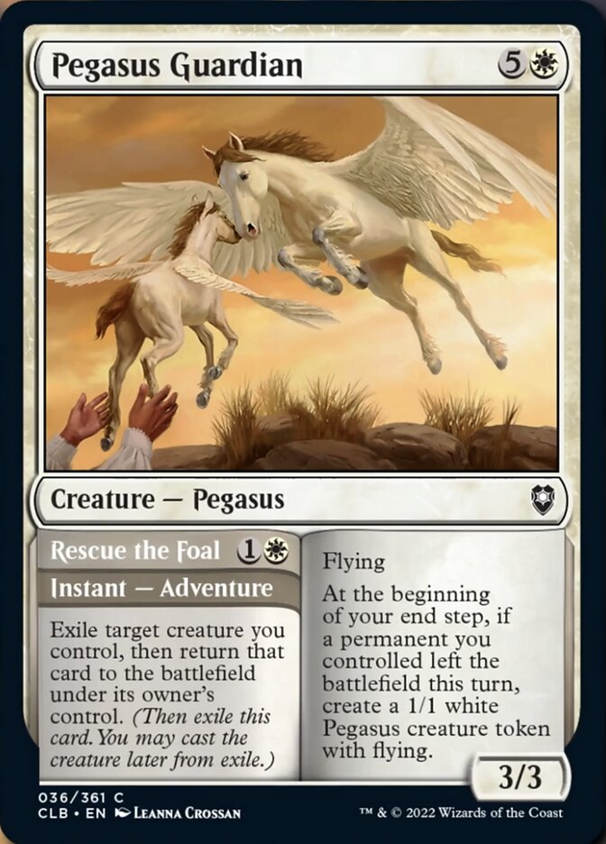 Pegasus Guardian // Rescue the Foal [Commander Legends: Battle for Baldur's Gate] | Lots Moore NSW