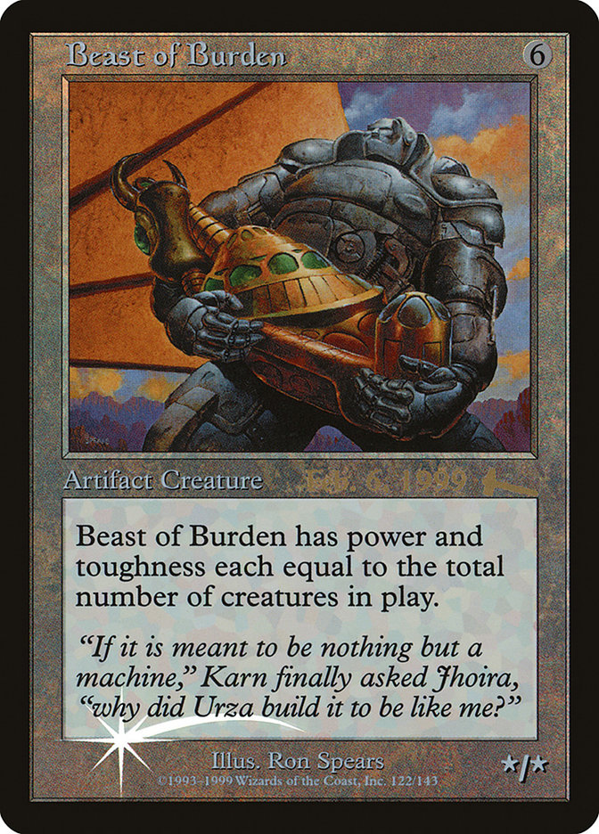 Beast of Burden [Urza's Legacy Promos] | Lots Moore NSW