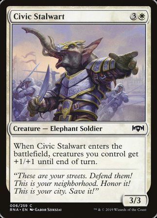 Civic Stalwart [Ravnica Allegiance] | Lots Moore NSW