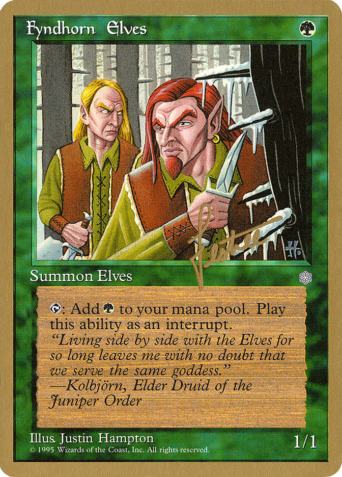 Fyndhorn Elves (Bertrand Lestree) [Pro Tour Collector Set] | Lots Moore NSW