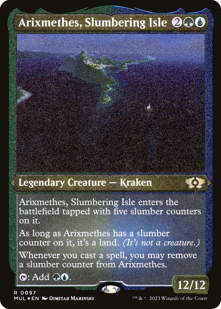 Arixmethes, Slumbering Isle (Foil Etched) [Multiverse Legends] | Lots Moore NSW