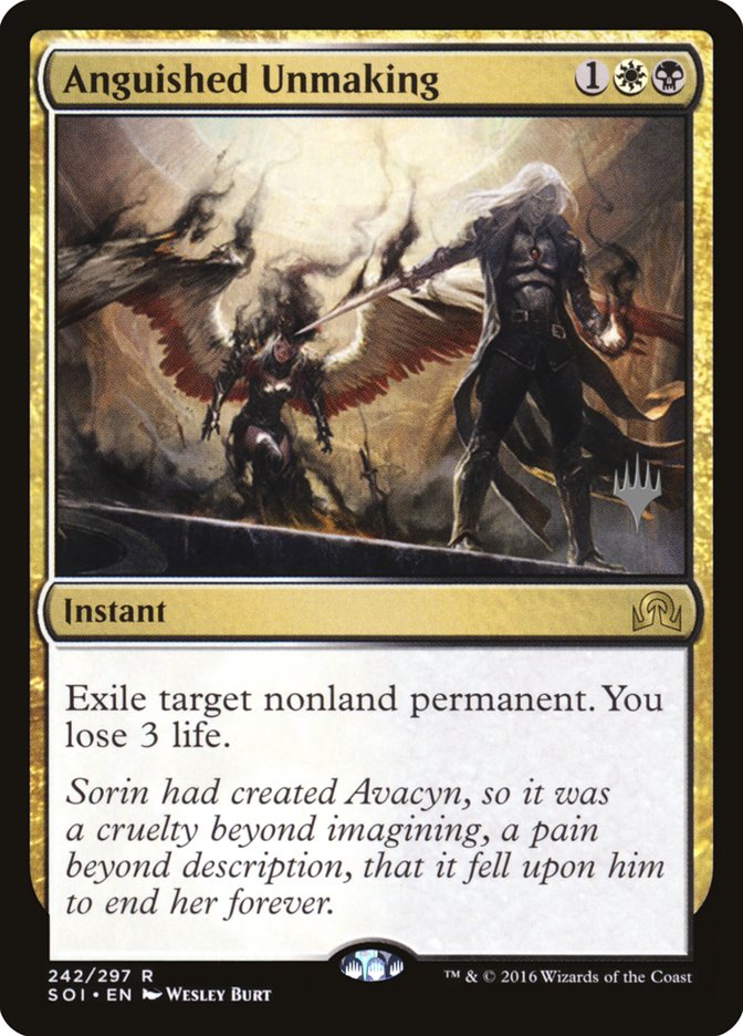Anguished Unmaking (Promo Pack) [Shadows over Innistrad Promos] | Lots Moore NSW