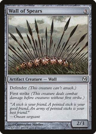 Wall of Spears [Duels of the Planeswalkers] | Lots Moore NSW