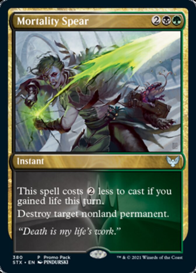 Mortality Spear (Promo Pack) [Strixhaven: School of Mages Promos] | Lots Moore NSW