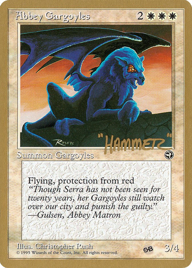 Abbey Gargoyles (Shawn "Hammer" Regnier) (SB) [Pro Tour Collector Set] | Lots Moore NSW