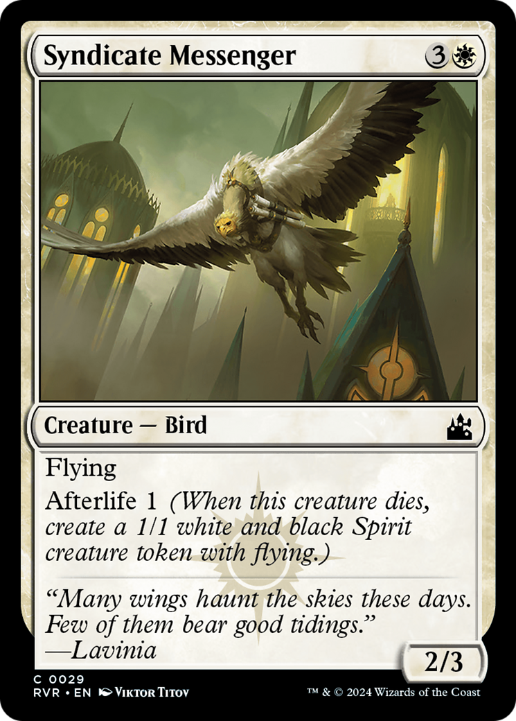 Syndicate Messenger [Ravnica Remastered] | Lots Moore NSW