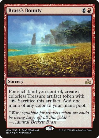 Brass's Bounty [Rivals of Ixalan Promos] | Lots Moore NSW