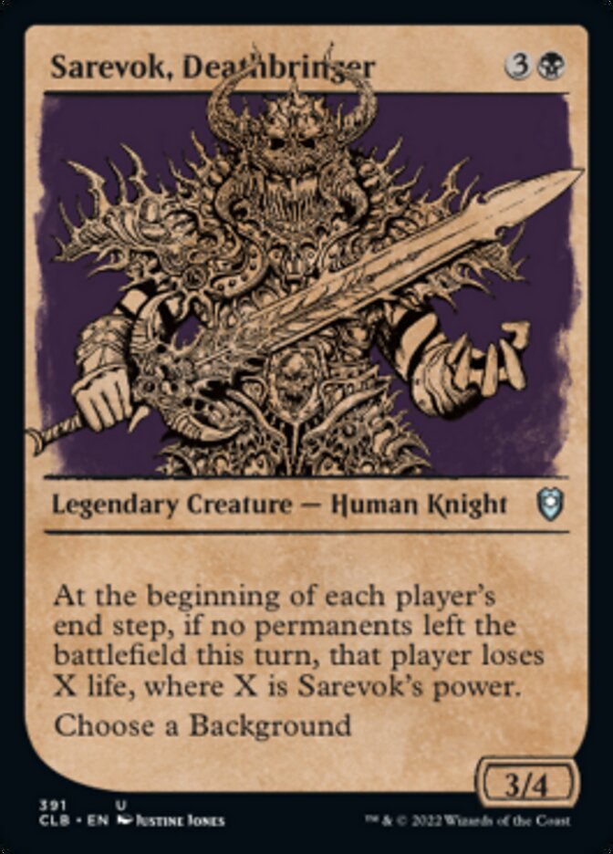 Sarevok, Deathbringer (Showcase) [Commander Legends: Battle for Baldur's Gate] | Lots Moore NSW