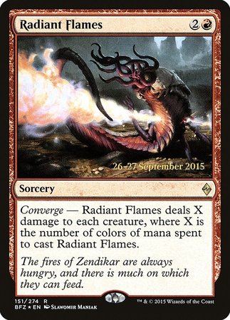 Radiant Flames [Battle for Zendikar Promos] | Lots Moore NSW