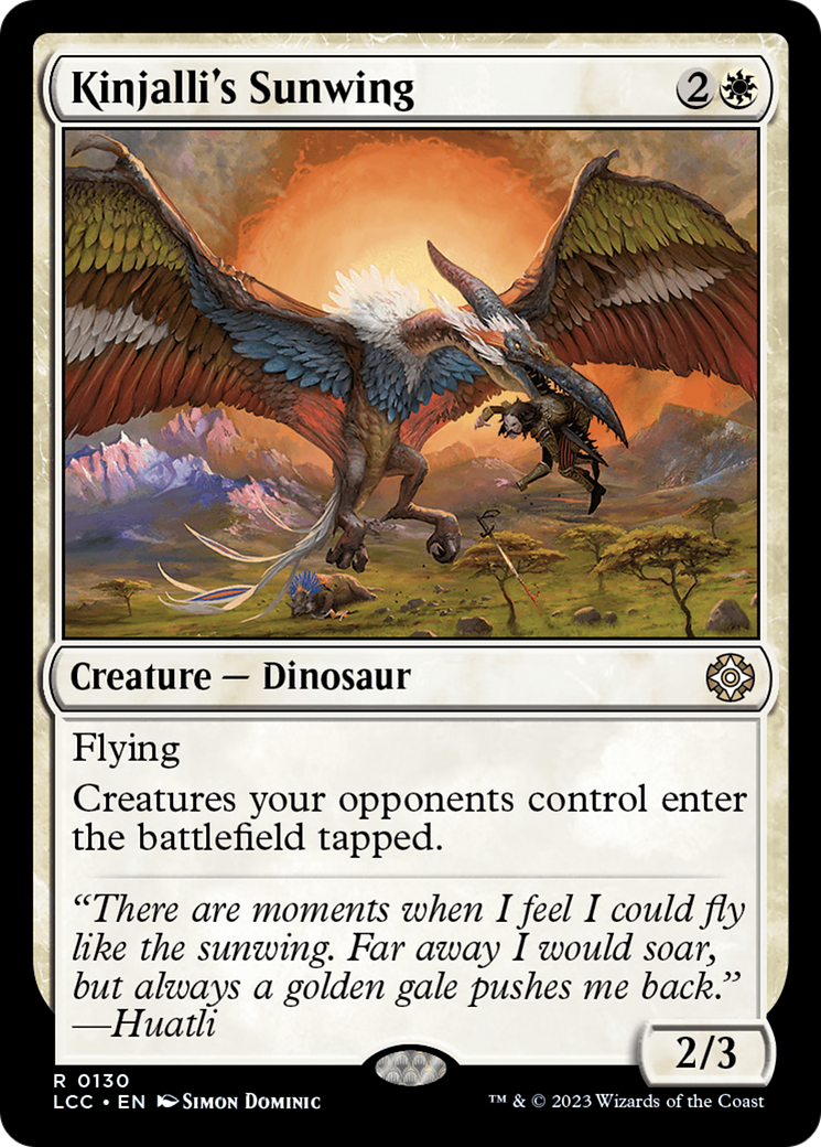 Kinjalli's Sunwing [The Lost Caverns of Ixalan Commander] | Lots Moore NSW