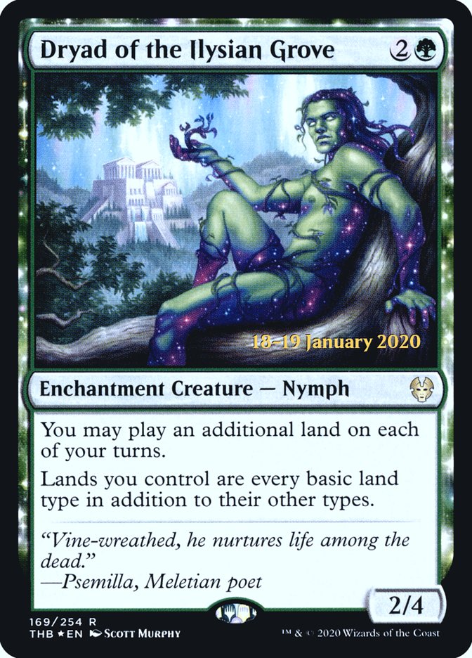 Dryad of the Ilysian Grove [Theros Beyond Death Prerelease Promos] | Lots Moore NSW
