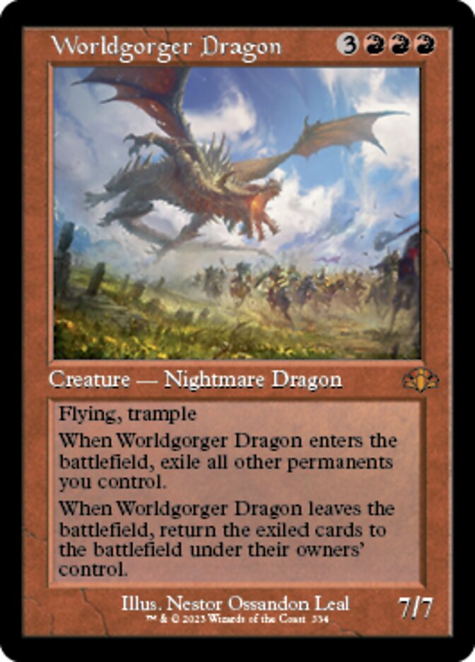 Worldgorger Dragon (Retro) [Dominaria Remastered] | Lots Moore NSW