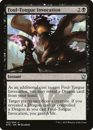 Foul-Tongue Invocation [Dragons of Tarkir] | Lots Moore NSW
