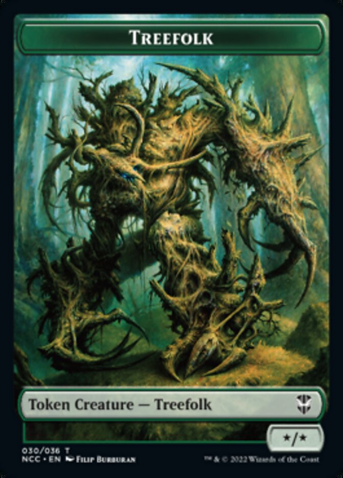 Treefolk // Spider Double-sided Token [Streets of New Capenna Commander Tokens] | Lots Moore NSW