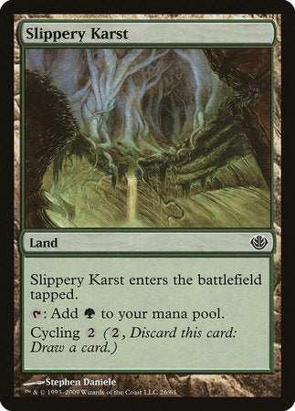 Slippery Karst [Duel Decks: Garruk vs. Liliana] | Lots Moore NSW