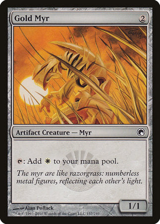 Gold Myr [Scars of Mirrodin] | Lots Moore NSW