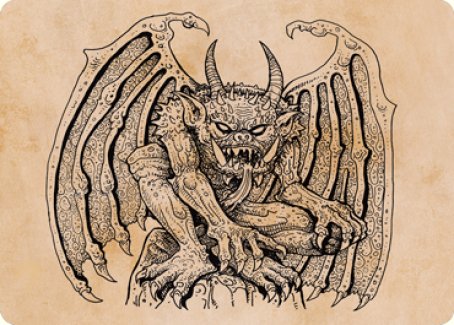 Cloister Gargoyle (Showcase) Art Card [Dungeons & Dragons: Adventures in the Forgotten Realms Art Series] | Lots Moore NSW