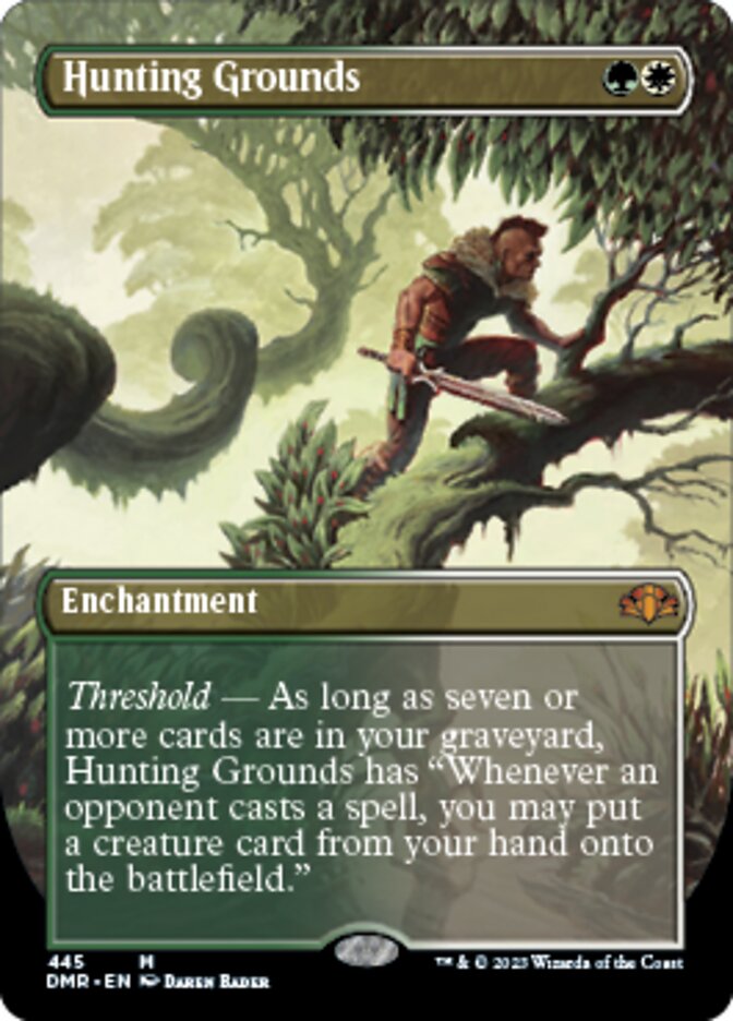 Hunting Grounds (Borderless Alternate Art) [Dominaria Remastered] | Lots Moore NSW