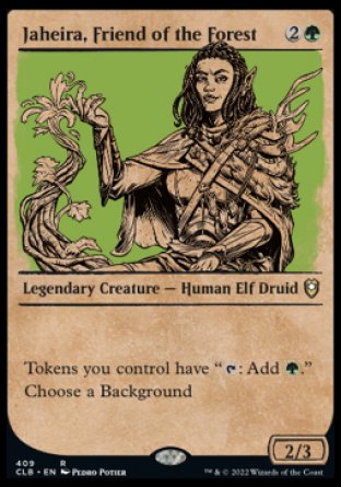 Jaheira, Friend of the Forest (Showcase) [Commander Legends: Battle for Baldur's Gate] | Lots Moore NSW