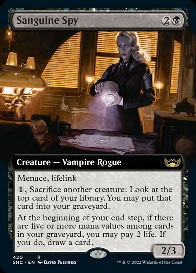 Sanguine Spy (Extended Art) [Streets of New Capenna] | Lots Moore NSW