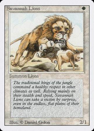 Savannah Lions [Revised Edition] | Lots Moore NSW