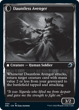 Bereaved Survivor // Dauntless Avenger [Innistrad: Double Feature] | Lots Moore NSW