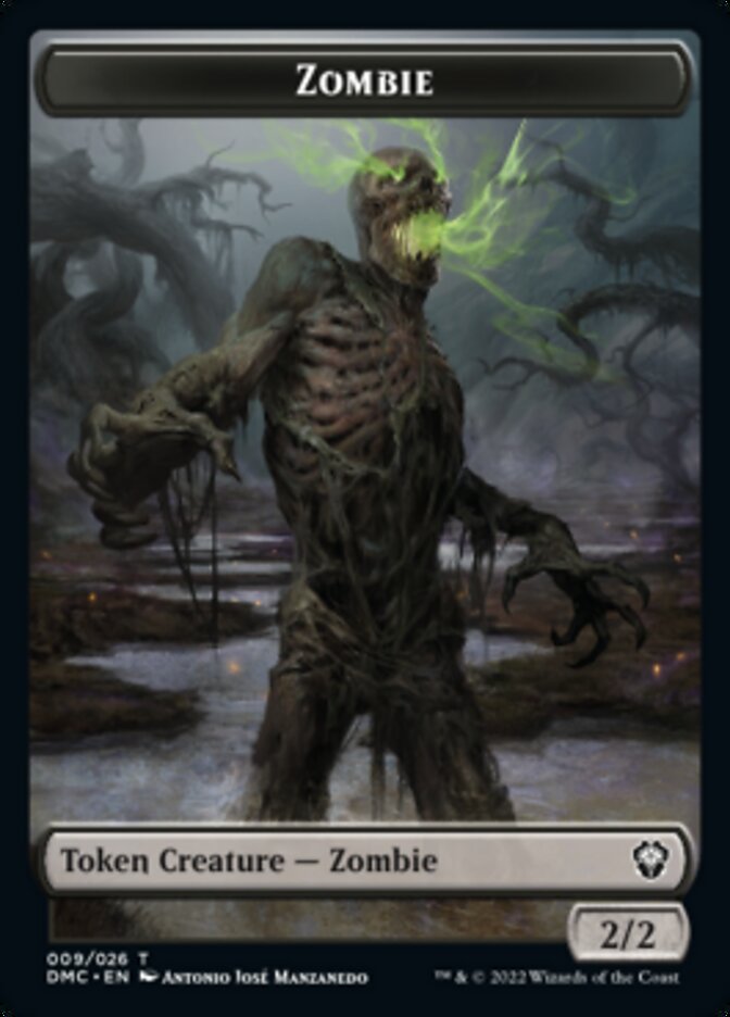 Phyrexian // Zombie Double-sided Token [Dominaria United Tokens] | Lots Moore NSW