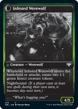 Infestation Expert // Infested Werewolf [Innistrad: Double Feature] | Lots Moore NSW