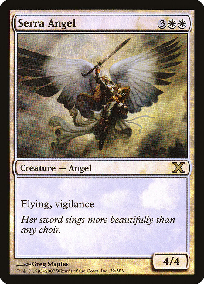 Serra Angel (Premium Foil) [Tenth Edition] | Lots Moore NSW