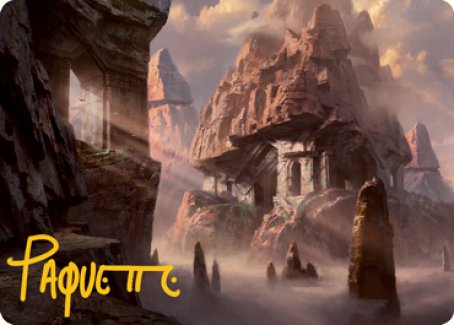 Mountain (277) Art Card (Gold-Stamped Signature) [Dungeons & Dragons: Adventures in the Forgotten Realms Art Series] | Lots Moore NSW