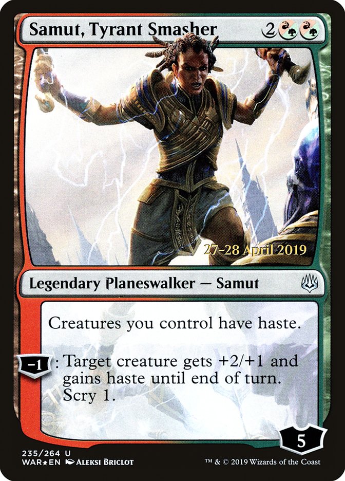 Samut, Tyrant Smasher  [War of the Spark Prerelease Promos] | Lots Moore NSW