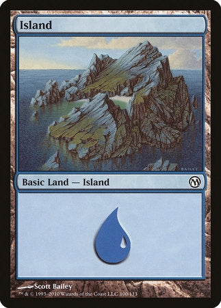Island (100) [Duels of the Planeswalkers] | Lots Moore NSW