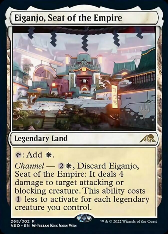 Eiganjo, Seat of the Empire (Promo Pack) [Kamigawa: Neon Dynasty Promos] | Lots Moore NSW