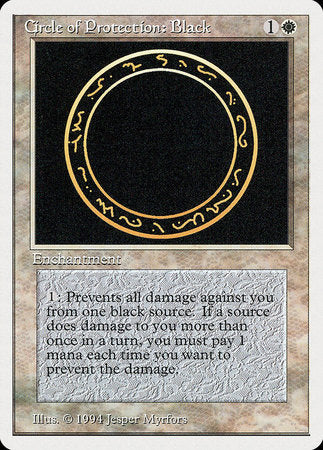 Circle of Protection: Black [Summer Magic / Edgar] | Lots Moore NSW