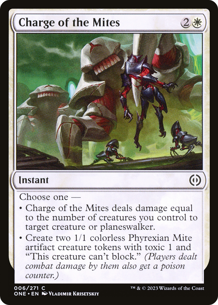 Charge of the Mites [Phyrexia: All Will Be One] | Lots Moore NSW