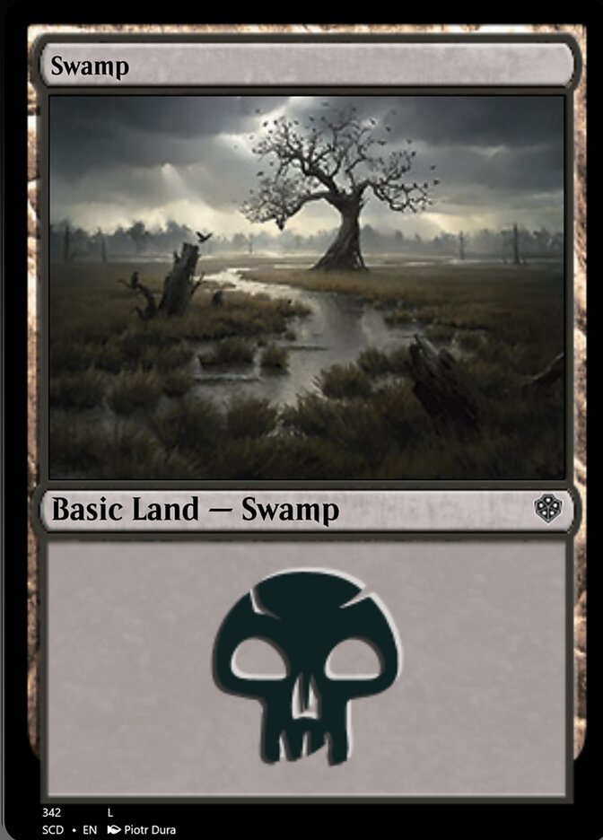 Swamp (342) [Starter Commander Decks] | Lots Moore NSW