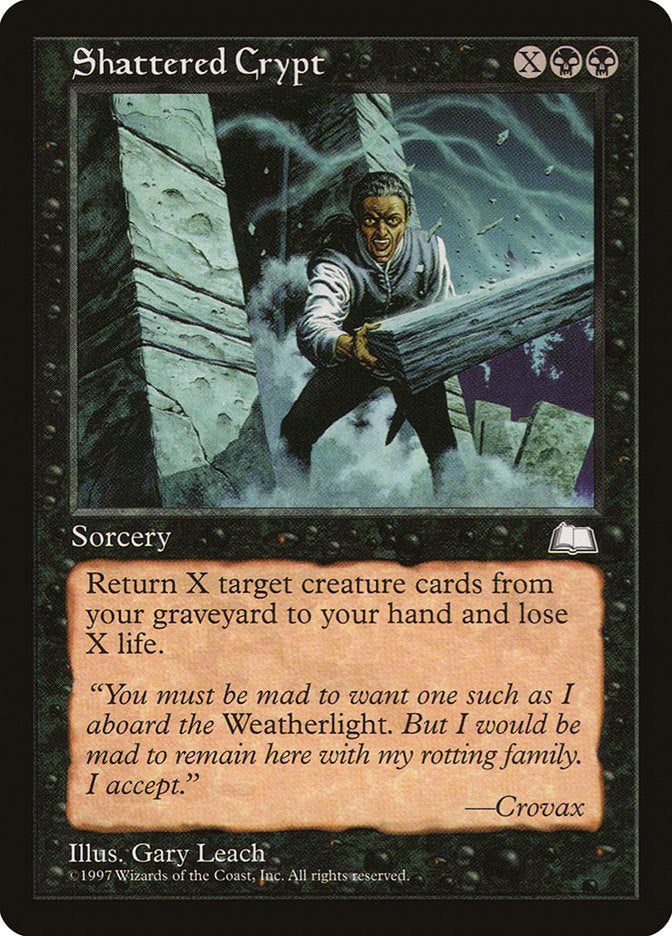 Shattered Crypt [Weatherlight] | Lots Moore NSW