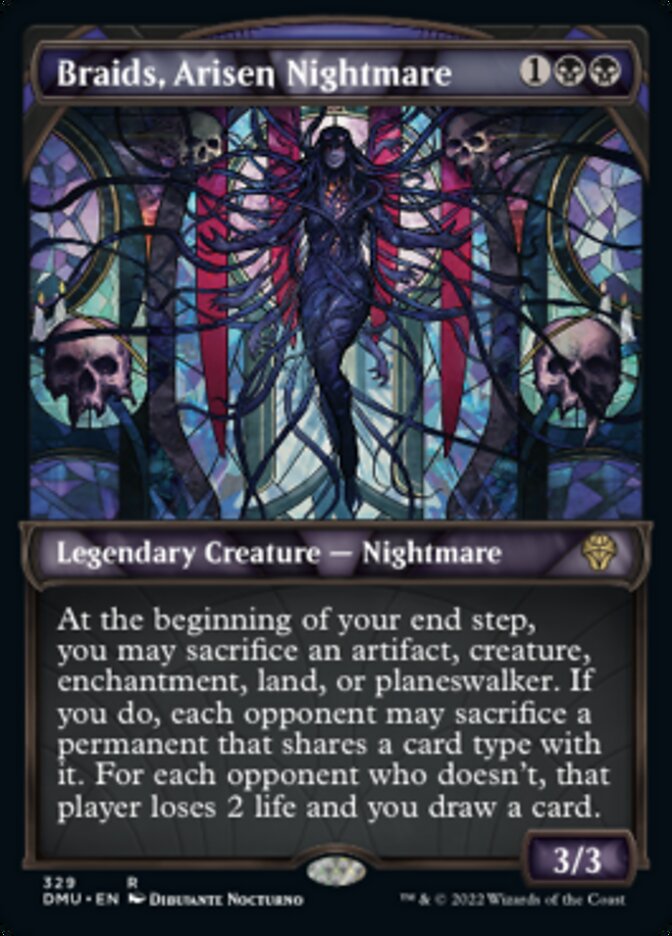 Braids, Arisen Nightmare (Showcase Textured) [Dominaria United] | Lots Moore NSW