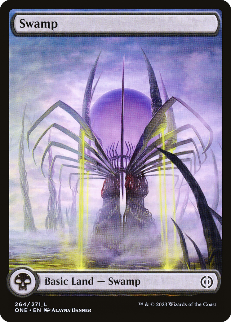 Swamp (264) (Full-Art) [Phyrexia: All Will Be One] | Lots Moore NSW