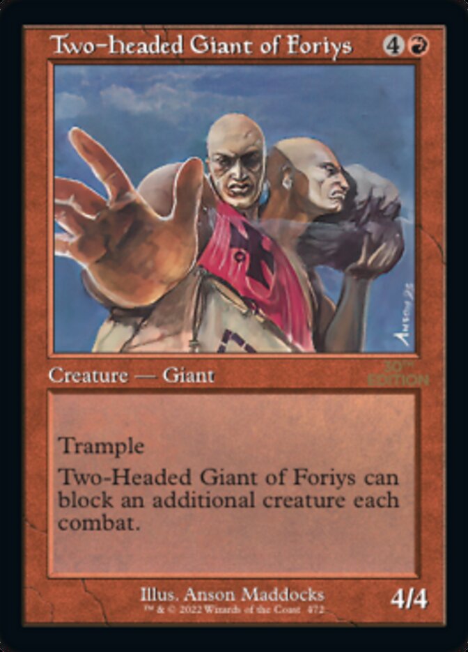 Two-Headed Giant of Foriys (Retro) [30th Anniversary Edition] | Lots Moore NSW