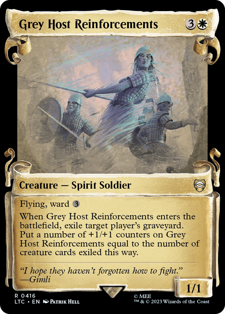 Grey Host Reinforcements [The Lord of the Rings: Tales of Middle-Earth Commander Showcase Scrolls] | Lots Moore NSW