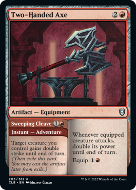 Two-Handed Axe // Sweeping Cleave [Commander Legends: Battle for Baldur's Gate] | Lots Moore NSW