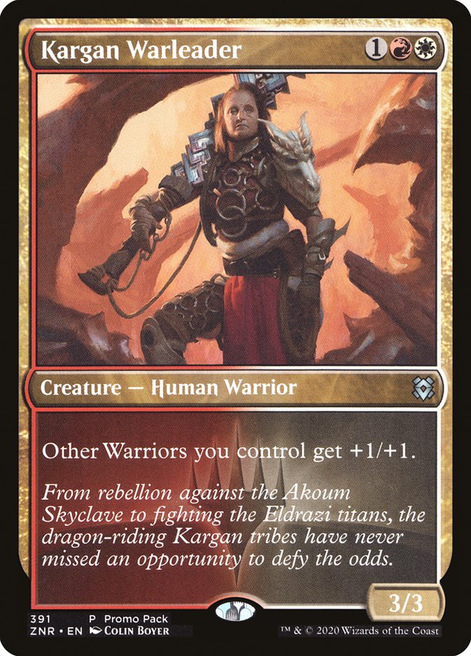 Kargan Warleader (Promo Pack) [Zendikar Rising Promos] | Lots Moore NSW