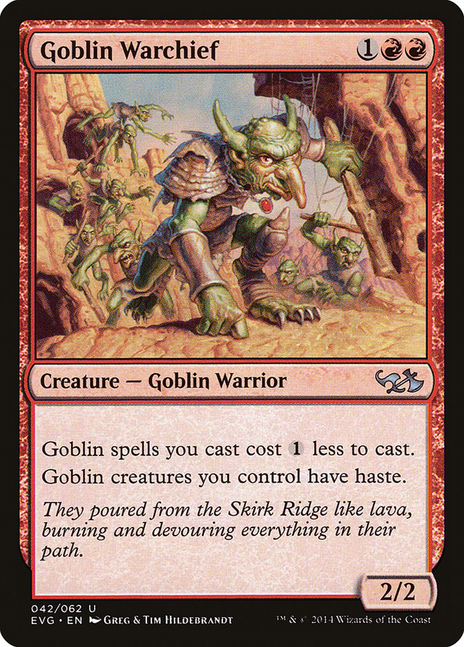 Goblin Warchief (Elves vs. Goblins) [Duel Decks Anthology] | Lots Moore NSW