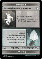 Copy // Monster Role / Virtuous Role Double-Sided Token [Wilds of Eldraine Commander Tokens] | Lots Moore NSW