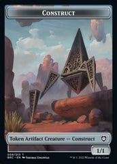 Construct (008) // Phyrexian Myr Double-Sided Token [The Brothers' War Commander Tokens] | Lots Moore NSW