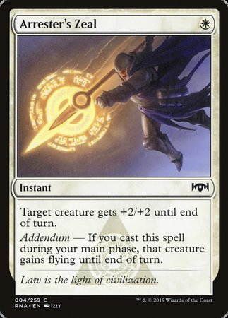 Arrester's Zeal [Ravnica Allegiance] | Lots Moore NSW