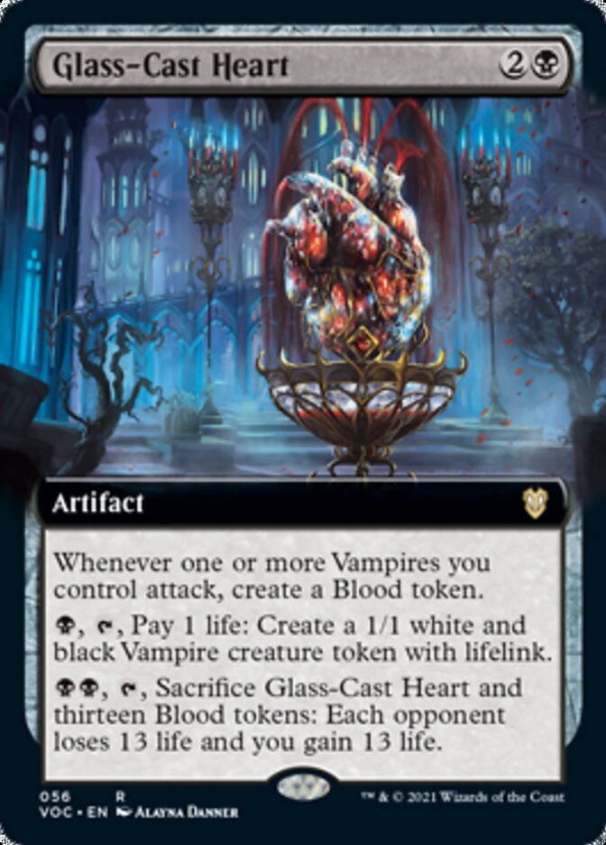 Glass-Cast Heart (Extended Art) [Innistrad: Crimson Vow Commander] | Lots Moore NSW