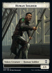 Eldrazi // Human Soldier Double-sided Token [Streets of New Capenna Commander Tokens] | Lots Moore NSW